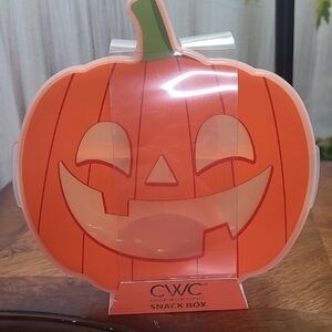 Brand New! CWC Pumpkin Snack Box Food Storage Organizer